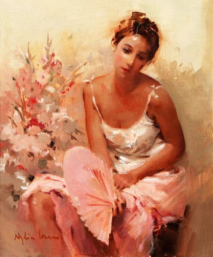 她笔下美丽的女人,像花一样尽情的绽放!