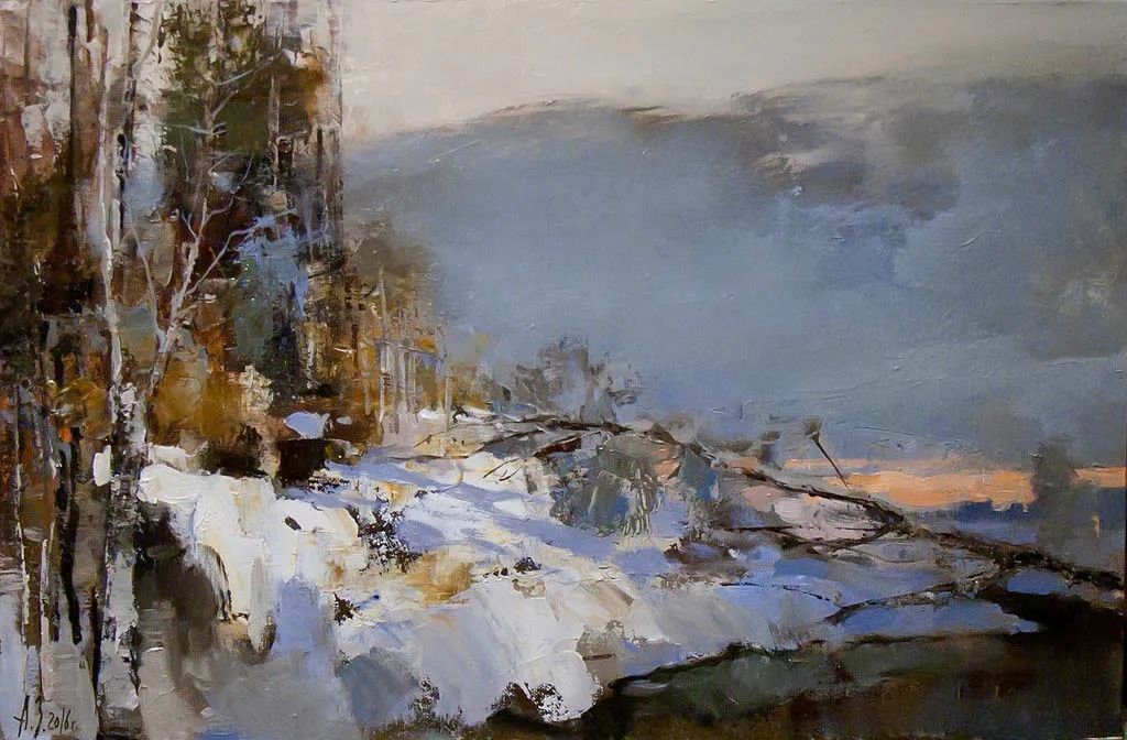 笔触@笔触率性,优雅朦胧的风景油画,迷人!