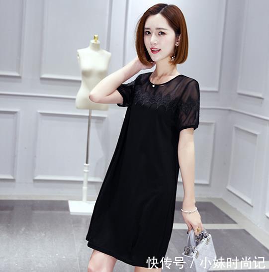 女人味十足 胖妹妹连衣裙就是那么的美,这个春季你穿了吗