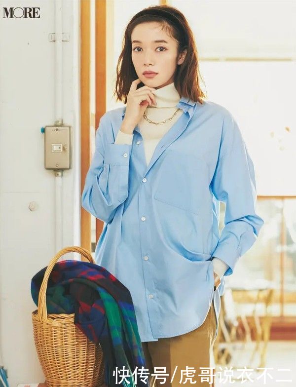 早春穿衣别太花哨，试试百搭高级的衬衫吧，谁穿都显气质