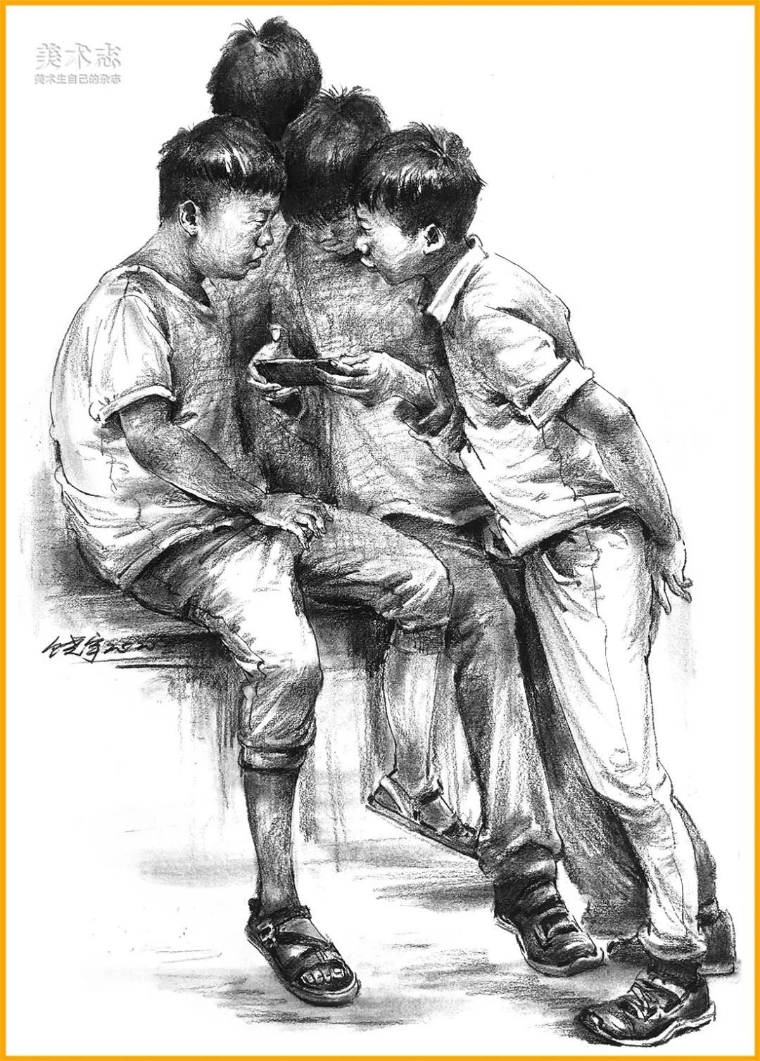 老师&想画好速写就要多发现生活中的美和感人瞬间!