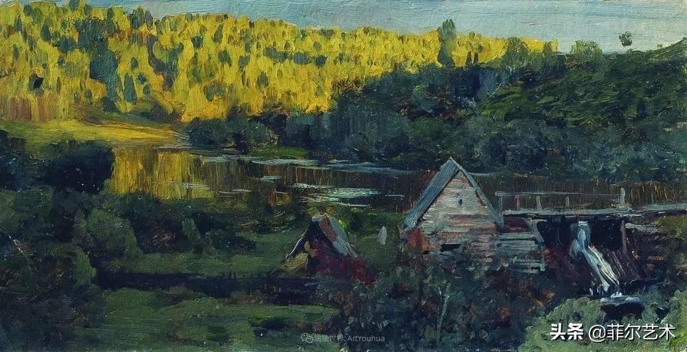 大自然!艾萨克·伊里奇·列维坦油画作品用笔洗练,情感充沛,极富诗意
