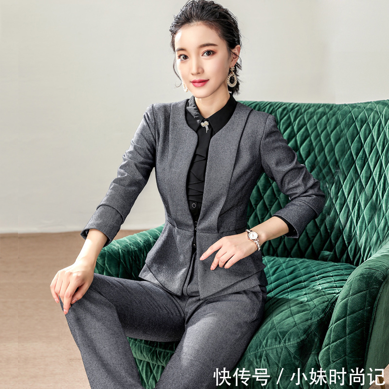 迷人|没有哪个上班女郎能拒绝这样的打扮,气质太迷人了,并且彰显干练