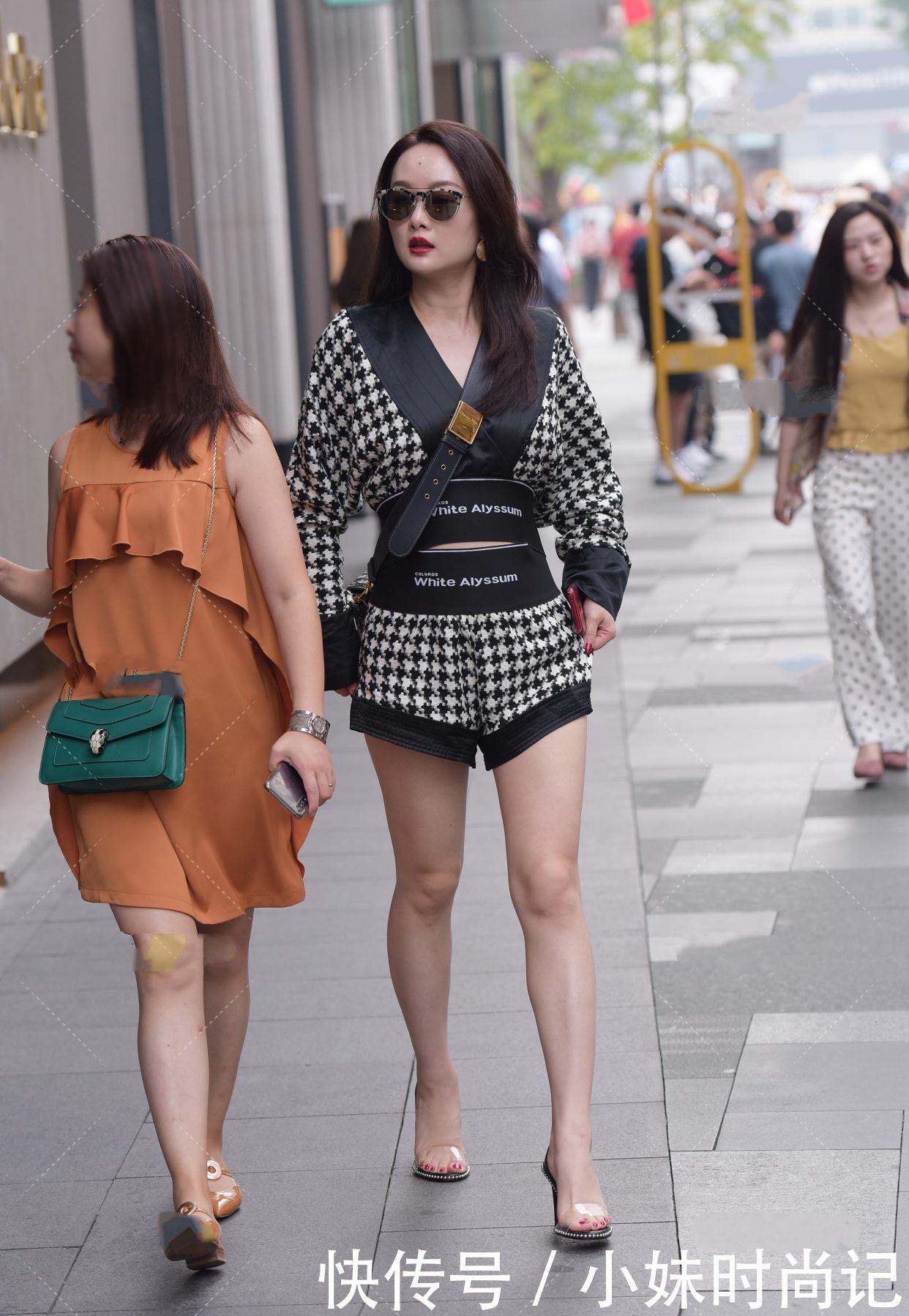 面料|粗毛呢性感套装，端庄又不是俏皮的洋气穿搭