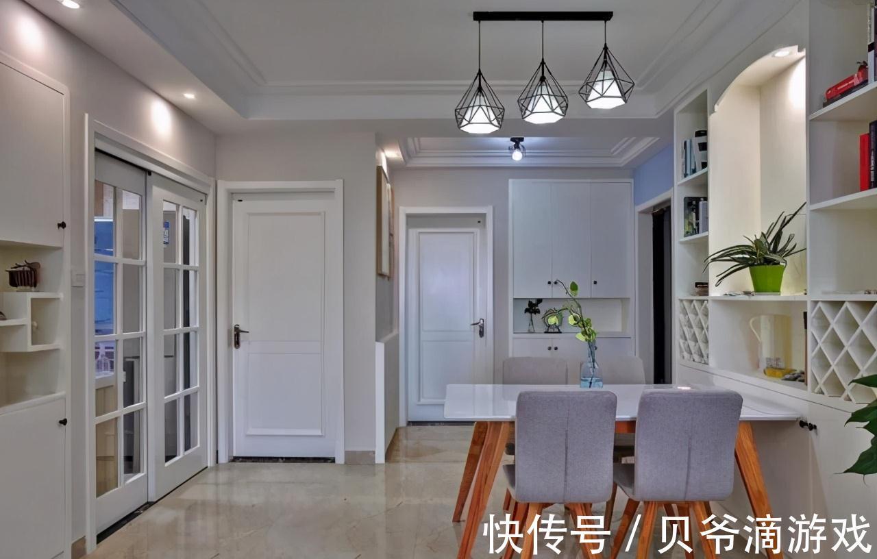 电视背景墙|新房装修完工,老公是设计师,省了不少设计费,简欧风真漂亮