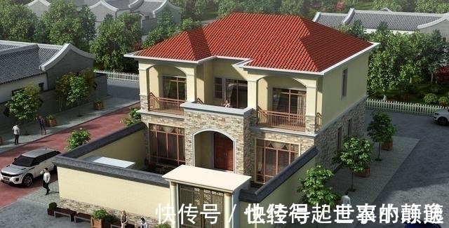 建房子|农村自建经典实用二层别墅,书房、卧室和影院,人生快乐莫过于此