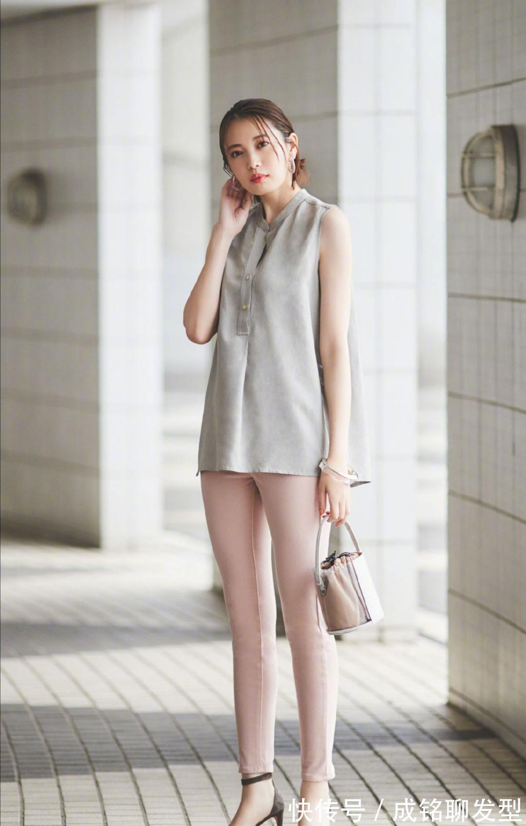 夏装|“日杂”人气模特宫田聪子示范优雅夏装,时髦大气养眼,高级满满