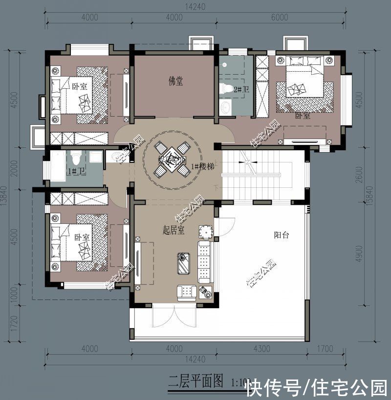 露台|农村房子就该这么设计，造型大气施工难度低，农村施工队也能建好