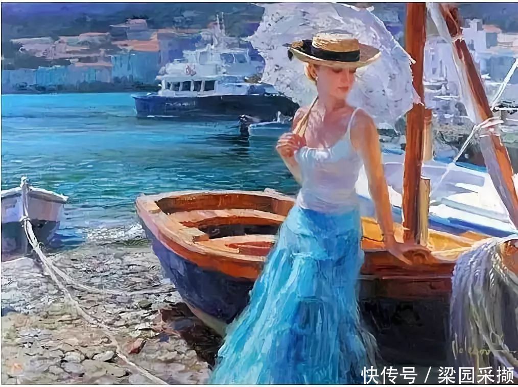 光影|油画里,光影中的美女,一美千年!