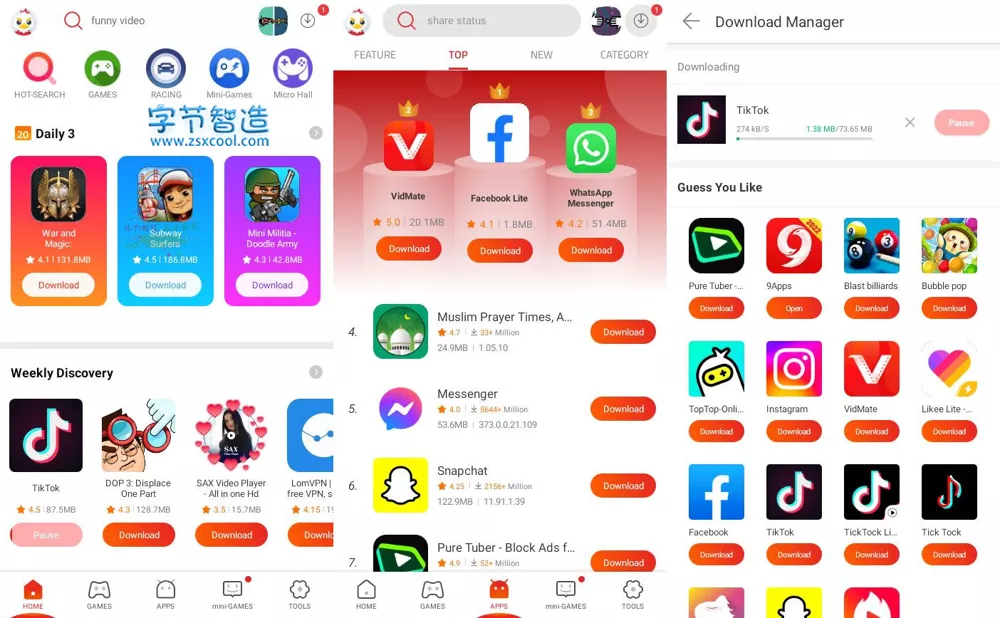 9apps国际应用下载 v4.1.5.7 全球海量APP获取-劳模下载
