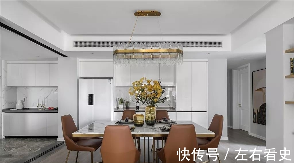 轻奢风|140平户型，现代轻奢风，精致又舒适