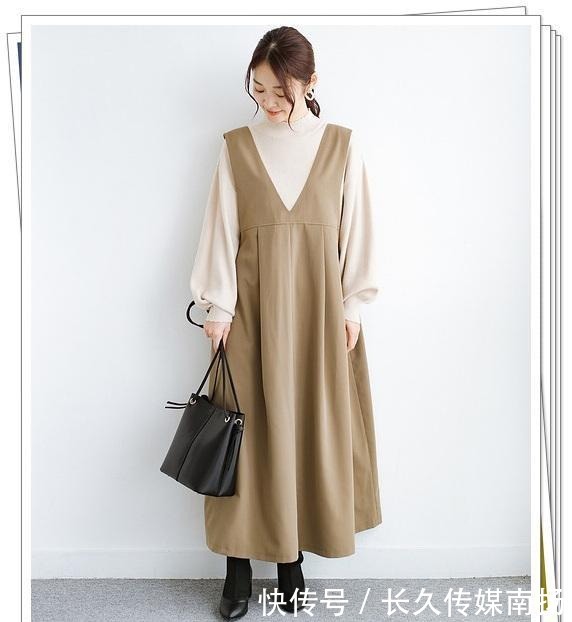 显得|时髦的“背心裙”你有吗?秋冬可以这样搭配,显得更时尚更优雅