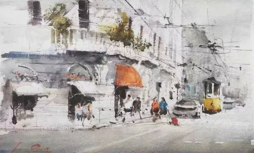 水彩&意大利艺术家杰拉米亚·塞里的水彩作品欣赏