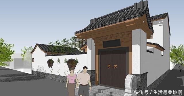 富贵牡丹|惊艳全村,这处自建四合院设计,堪称自建典范!