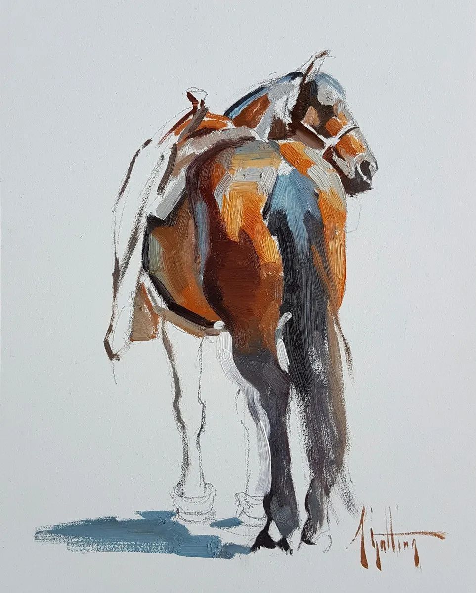画家|美国90后美女画家,画马堪称一绝!