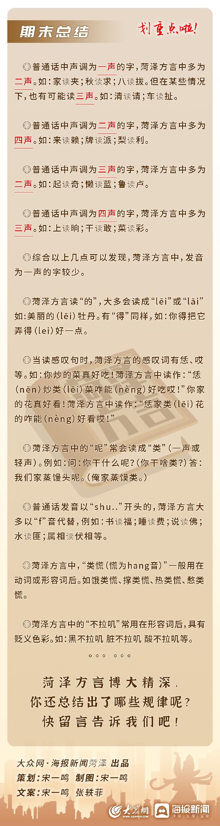 特别策划 五分钟学会菏泽地道方言 粉紫色