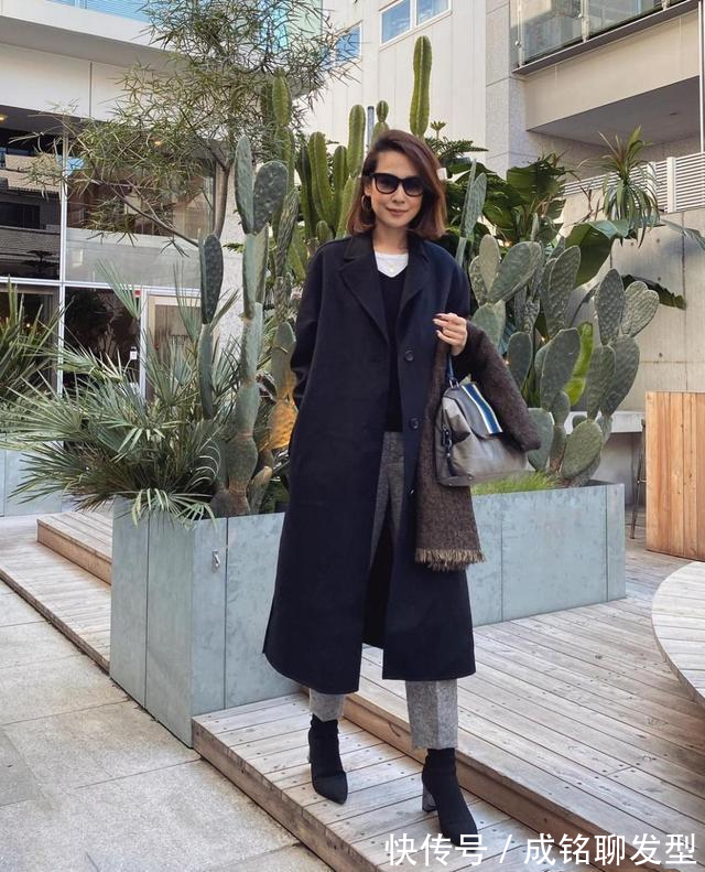 领口|既然不再年轻,那就穿得优雅,三种大衣搭配法,时尚保暖两不误