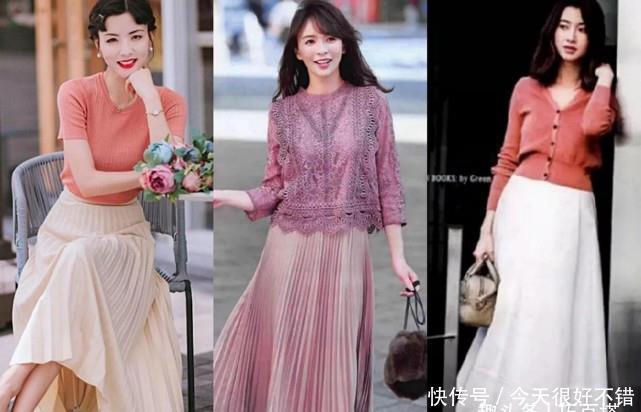 优雅|40岁的女人怎么才能显年轻?尝试“气质系半裙”,让你从容又优雅