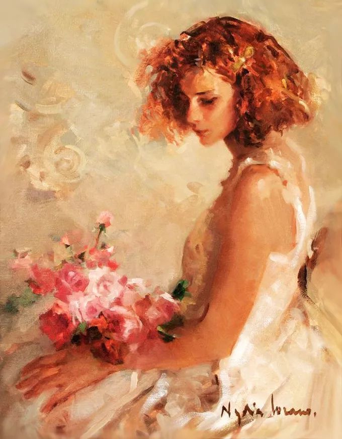 她笔下美丽的女人,像花一样尽情的绽放!