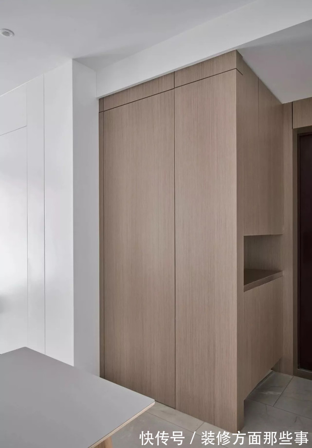 瓷砖|95平现代风三居室,这个小户型的收纳真是棒