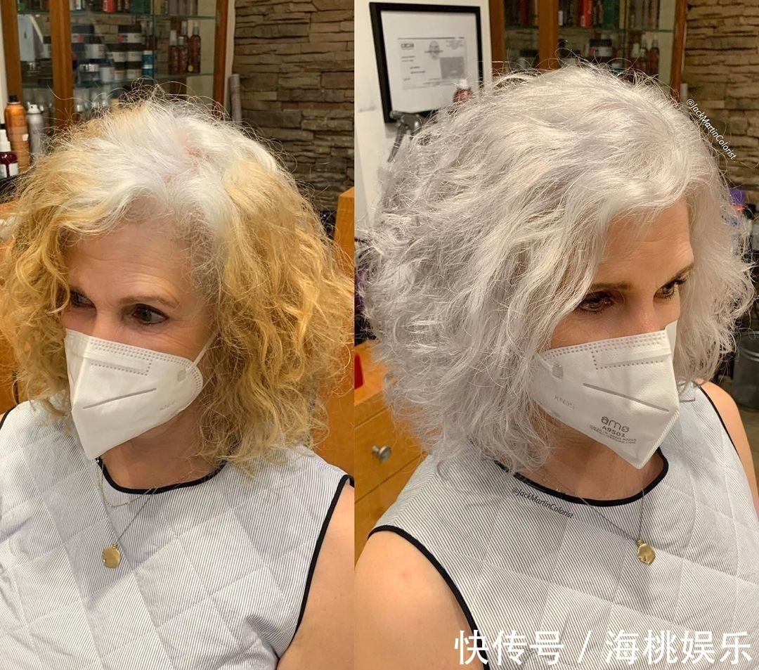 发色 头发花白的阿姨别再染发了,学学这13位阿姨,时尚好看显年轻
