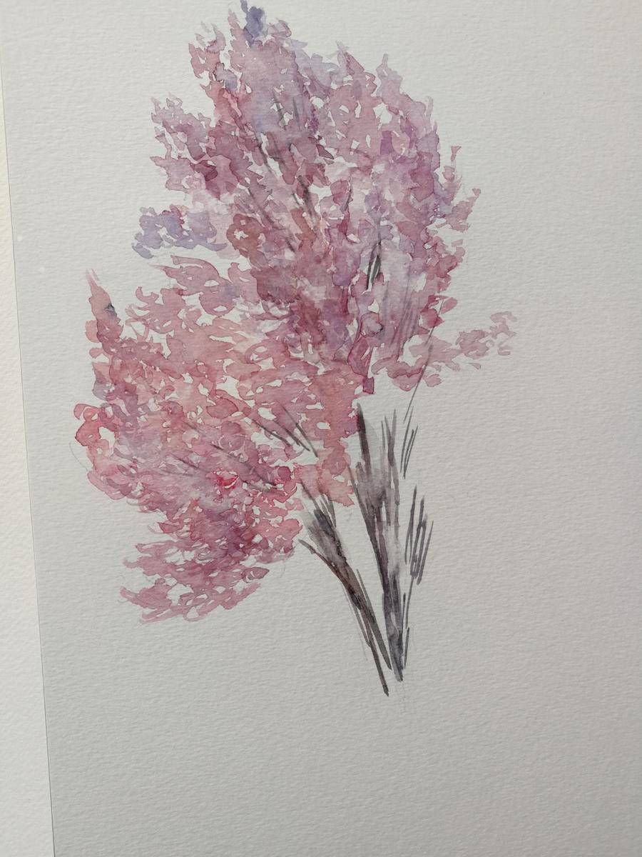 海棠花随风舞动|贾绍萍轻水彩系列 | 美术家协会