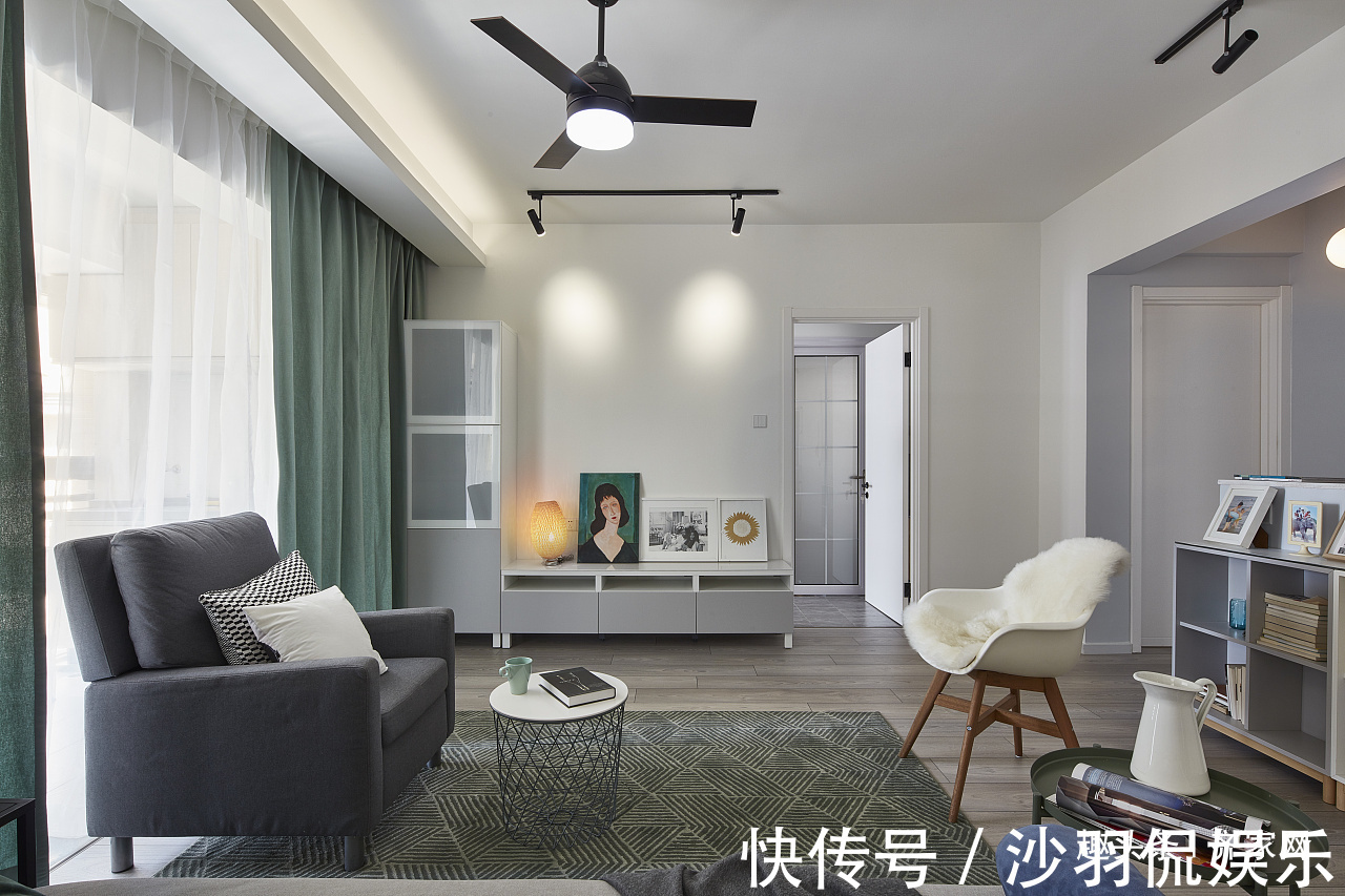 全身镜|北欧风格三居,玄关全身镜和储物空间,美感与实用的结合!