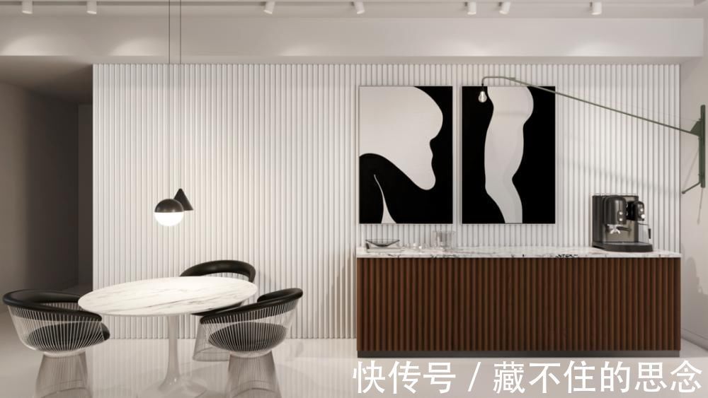 studio|超大客厅+双排式厨房,奢华大平层只做一室一厅也太壕了!