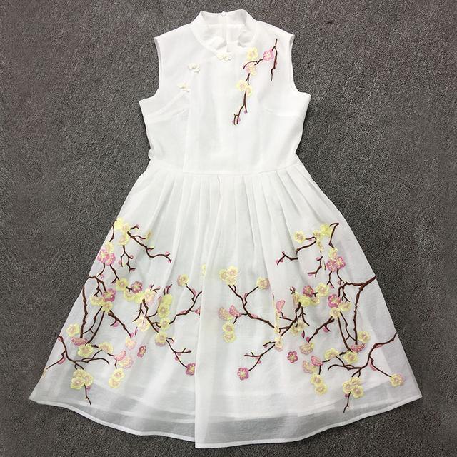 低领|优美旗袍连衣裙,时尚修身,尽显玲珑曲线之美