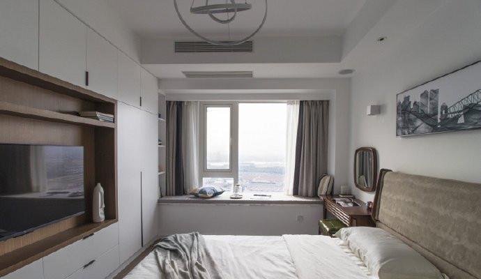 漂亮|100平米两居室,全屋简洁大方又通透,沙发墙这样装,实在漂亮