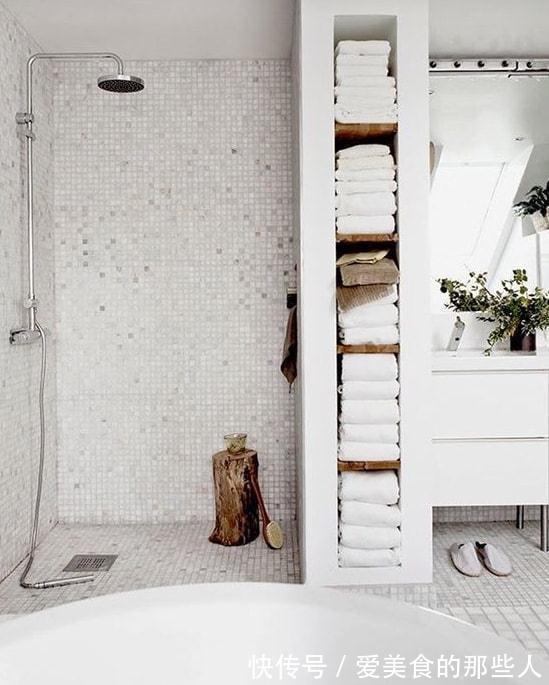 储物量|浴室预留40cm设计成这样,容量能抵得上储物间,方便不杂乱!