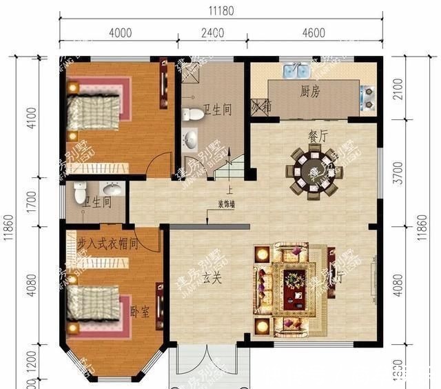 两室|广受好评的两栋农村别墅,第一栋带八角窗,就像小城堡