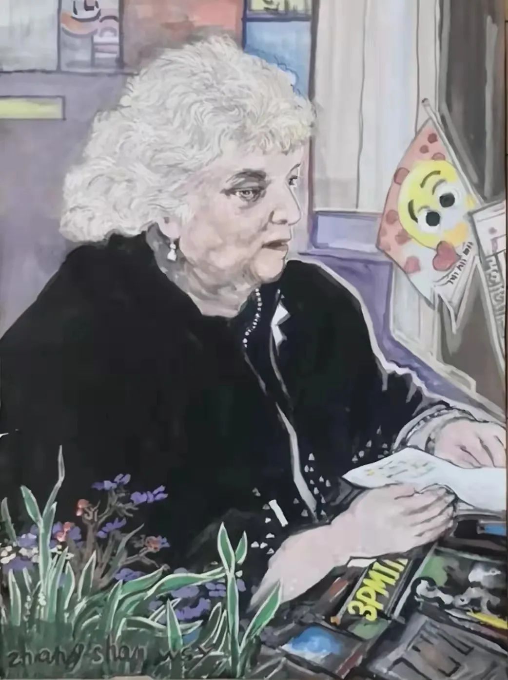 杨大眼造像@中西结合笔传情·锐意创新始通神——张山绘画人物山水艺术新貌