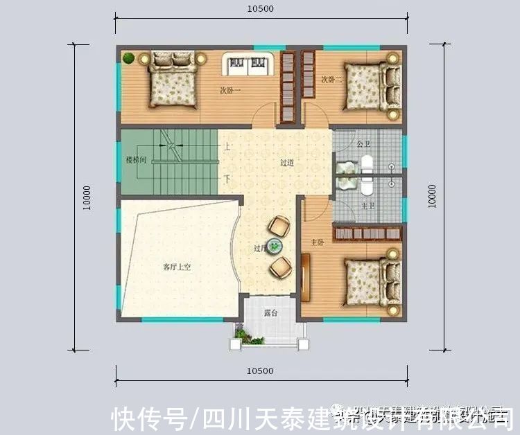 农村别墅|四川资阳安岳三层简欧风格农村别墅 40万建三层乡村洋房别墅图