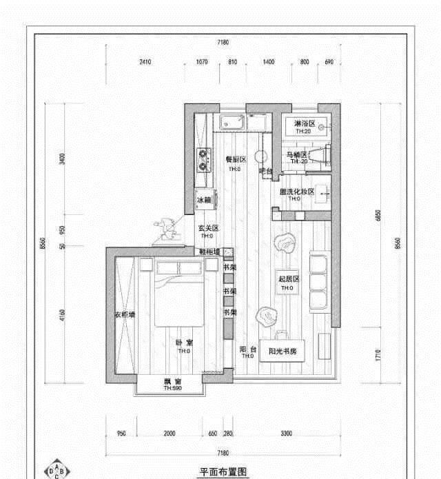 收纳|50㎡原木风一居,电视墙改书墙,阳光餐厅兼书房,收纳颜值太棒了
