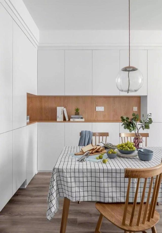 全屋|90平新房，全屋不吊顶，照样好看，柜子从玄关做到客厅，收纳超强