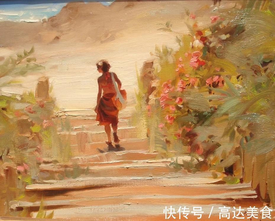 印象派@迷人的光影迷人的你,这样的油画太有感染力
