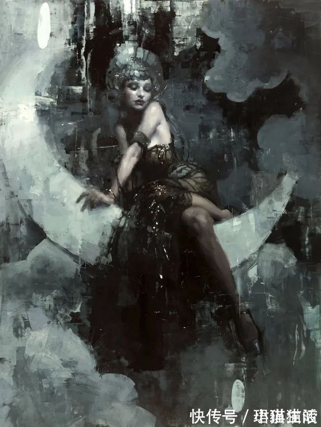 油画#艺术家杰里米·曼恩的油画,颜色既生动又大气!