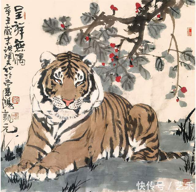 美展&刘金凯画虎