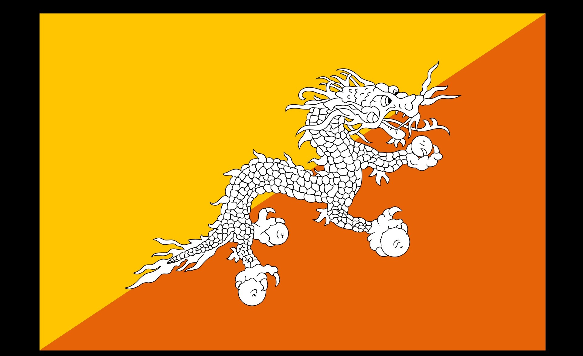不丹历史,使用中国龙旗为国旗,为何过着与