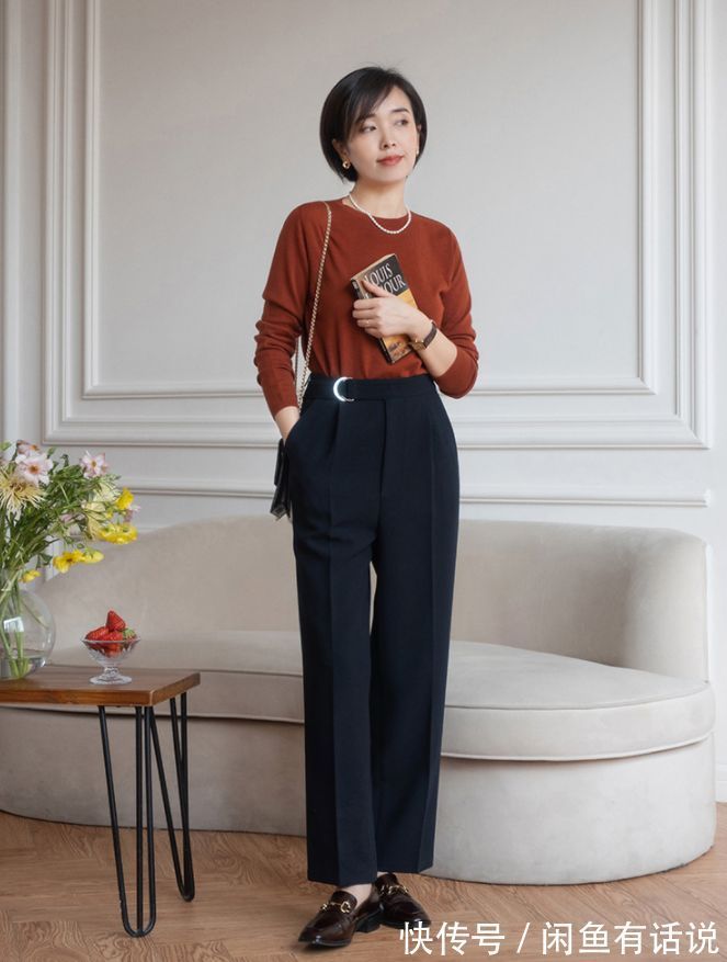 中年 这才是中年女人春天该穿的裤子:遮肉又显气质,搭衬衫外套都好看