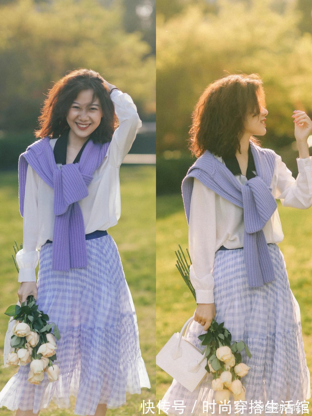 亮色系 过年了别只会穿黑白灰,学习她的配色技巧,穿出满满高级感