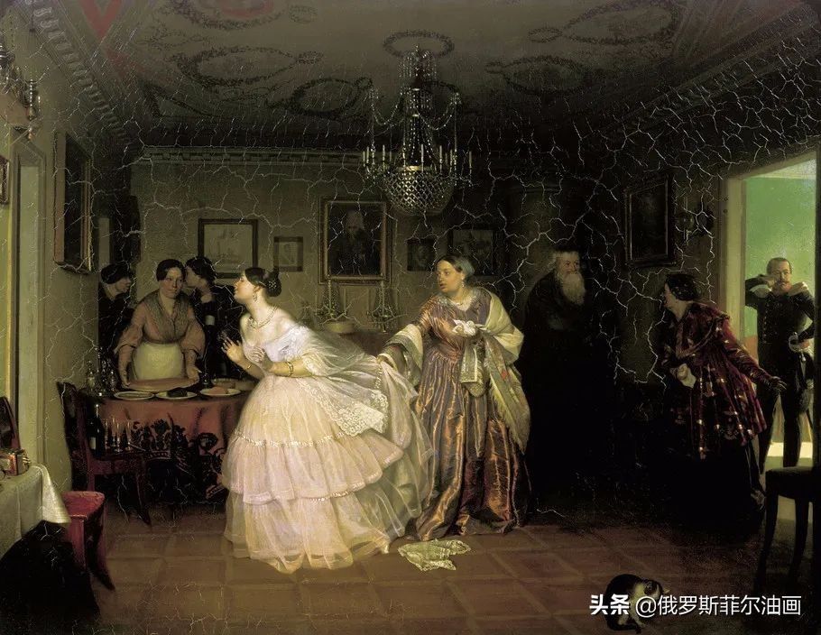 贵族的早餐$19世纪俄罗斯批判现实主义画家费多托夫,他的油画作品令人深思