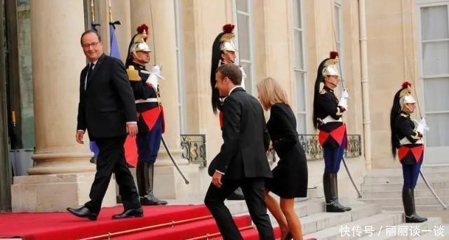 盘发|法国第一夫人整容后又换盘发造型,穿千鸟格套装精致干练,不像66