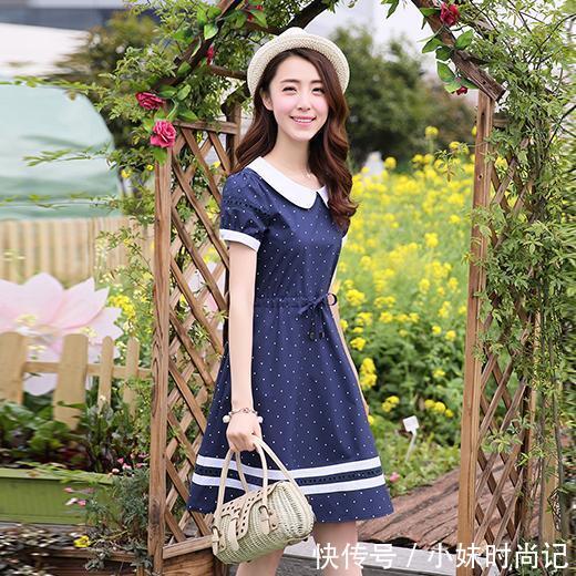 美观 精美的娃娃领连衣裙,青春减龄是你不可缺少的扮嫩神器