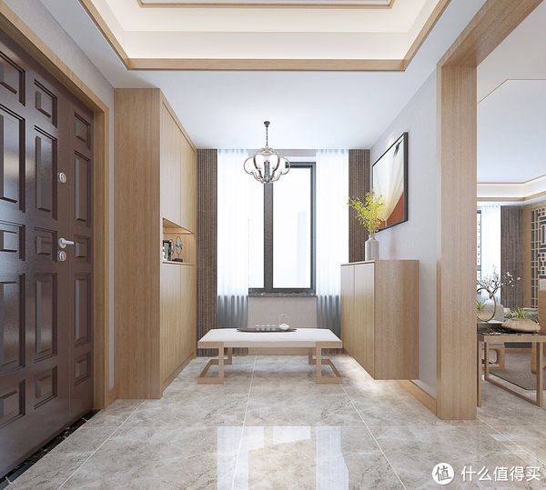 主卧室|全房原木色系的新中式风装修，真的很显温馨，简单又有品味，耐看