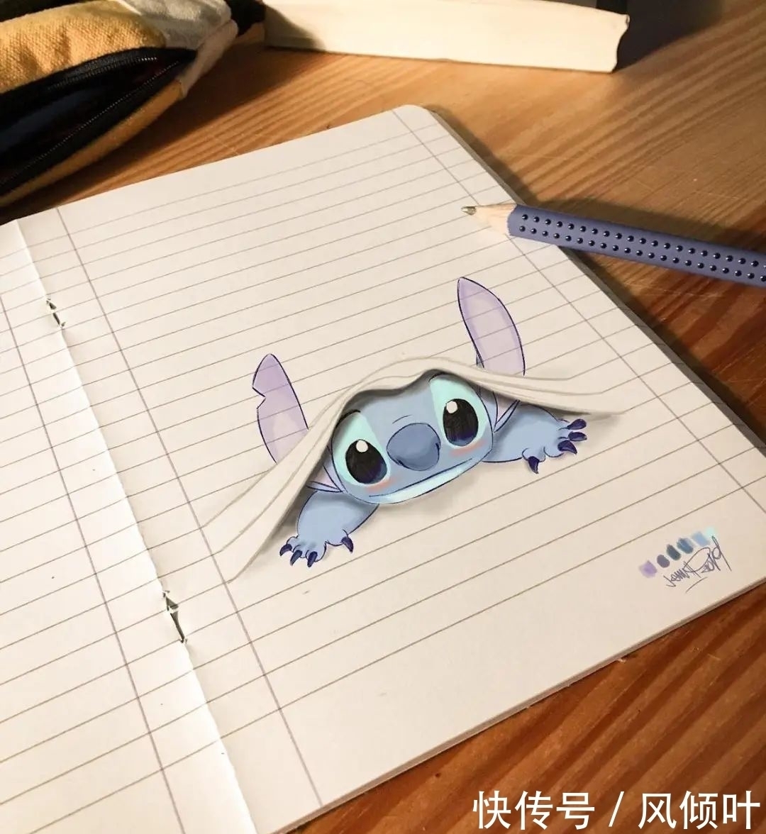 长发公主|他在本子上“乱涂乱画”,迪士尼角色和线条一起玩游戏,趣味十足