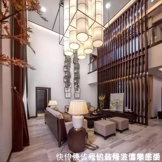 设计|新中式别墅设计,落落大方,袅袅炊烟树外饶,一抹写意浅墨清韵