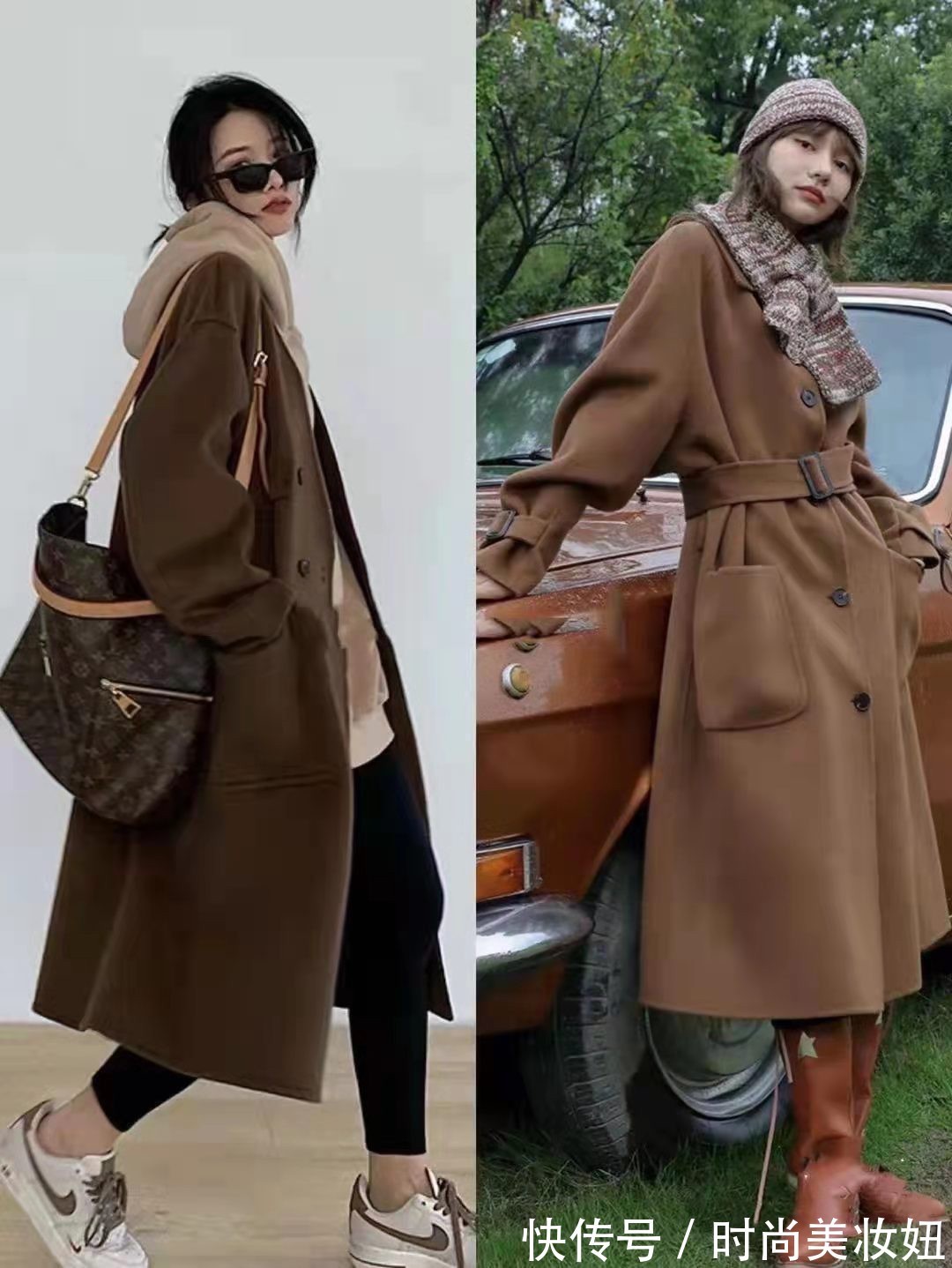 大衣|“驼色大衣”如何穿出时髦范,全是基础单品搭配,不费劲又洋气