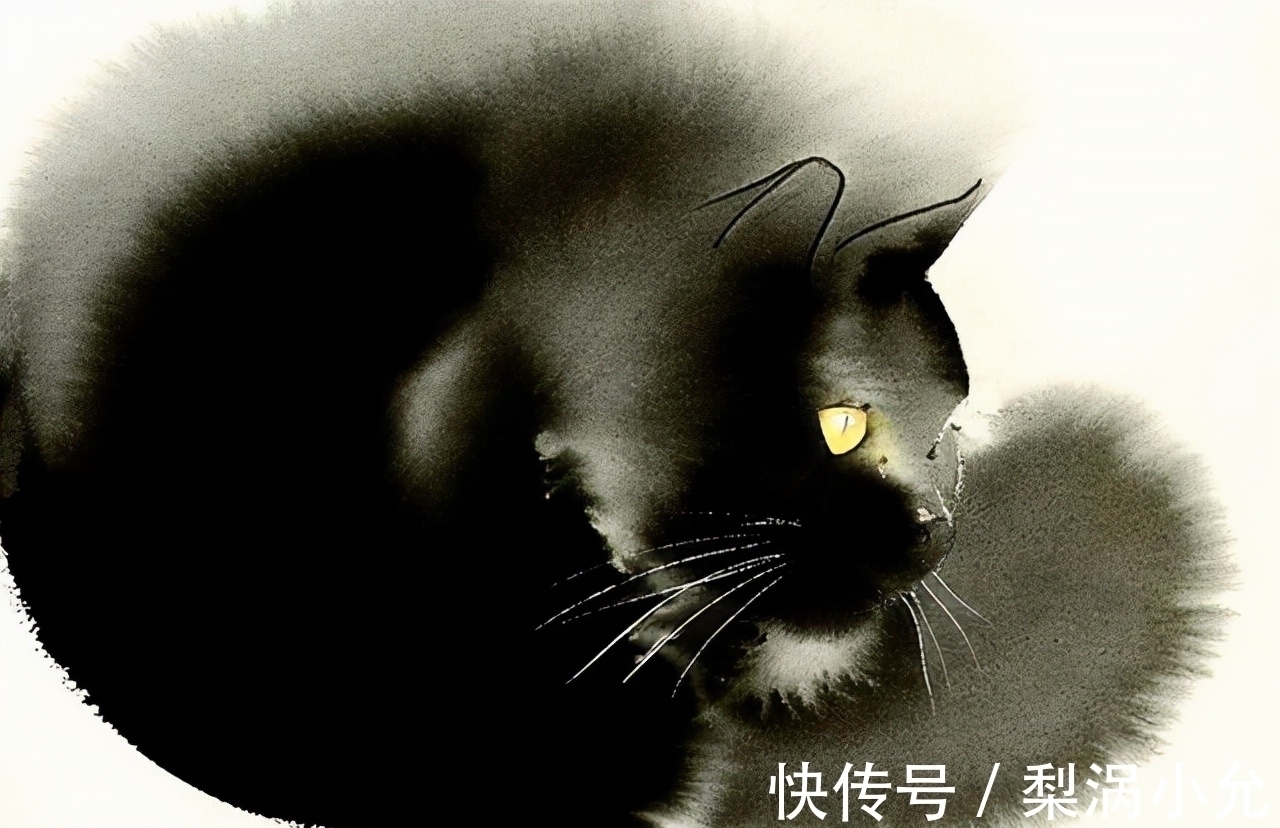 动物&水墨是中国传统绘画,老外用它画动物——别说另有一番意境